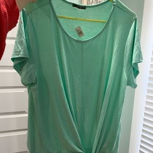 Mint Green tie shirt